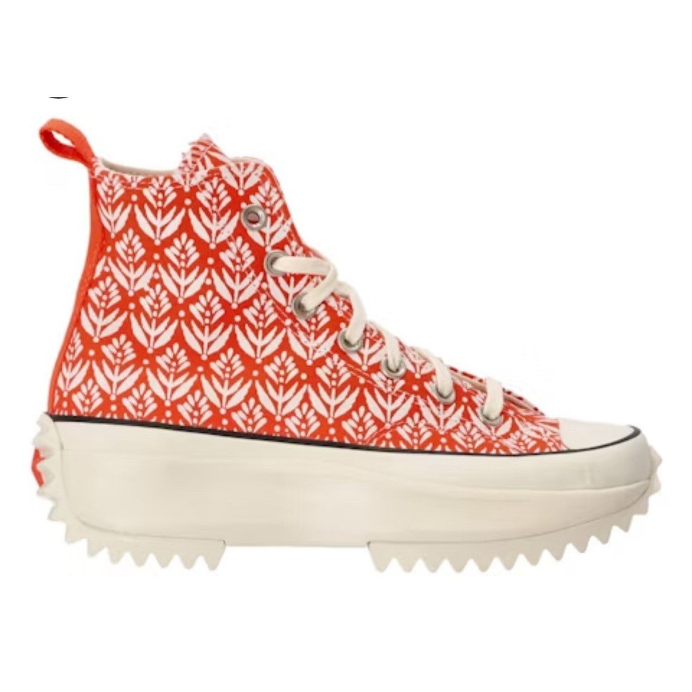 Converse Run Star Hike Sneakers Hightop Summer Orange Women's‎ 5.5 Casual